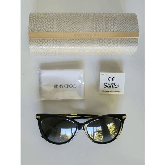 JIMMY CHOO Women's AXELLE/G/S 56mm Sunglasses NEW WITH CASE MSRP $395 - Picture 3 of 15